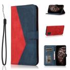 For Samsung Galaxy A51 5G Dual-color Stitching Leather Phone Case(Red Blue) - 1