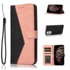 For Samsung Galaxy A72 5G / 4G Dual-color Stitching Leather Phone Case(Black Rose Gold) - 1