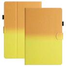 For 8 inch Universal Stitching Gradient Leather Tablet Case(Orange Yellow) - 1