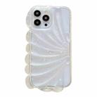 For iPhone 14 Pro Glitter Shell Texture Epoxy TPU Phone Case(White) - 1