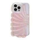 For iPhone 14 Pro Glitter Shell Texture Epoxy TPU Phone Case(Pink) - 1