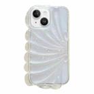 For iPhone 14 Plus Glitter Shell Texture Epoxy TPU Phone Case(White) - 1