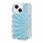 For iPhone 14 Plus Glitter Shell Texture Epoxy TPU Phone Case(Blue) - 1