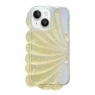 For iPhone 13 Glitter Shell Texture Epoxy TPU Phone Case(Yellow) - 1