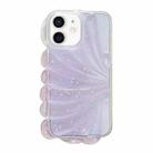 For iPhone 12 Glitter Shell Texture Epoxy TPU Phone Case(Purple) - 1