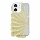 For iPhone 12 Glitter Shell Texture Epoxy TPU Phone Case(Yellow) - 1