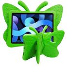 For iPad 10th Gen 10.9 2022 Butterfly Bracket Style EVA Children Shockproof Tablet Protective Case(Green) - 1