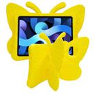 For iPad 10th Gen 10.9 2022 Butterfly Bracket Style EVA Children Shockproof Tablet Protective Case(Yellow) - 1