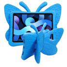 For iPad 10th Gen 10.9 2022 Butterfly Bracket Style EVA Children Shockproof Tablet Protective Case(Blue) - 1