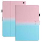 For Amazon Kindle Fire HD10 / HD10 Plus 2021 Stitching Gradient Leather Tablet Case(Pink Blue) - 1