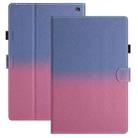 For Amazon Kindle Fire 7 2022 Stitching Gradient Leather Tablet Case(Blue Rose) - 1