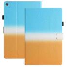 For Amazon Kindle Fire HD8 2018 / 2017 / 2016 Stitching Gradient Leather Tablet Case(Blue Orange) - 1