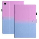 For Samsung Galaxy Tab S6 Lite SM-P610 Stitching Gradient Leather Tablet Case(Purple Blue) - 1