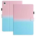 For Lenovo Tab M10 HD Gen 2 Stitching Gradient Leather Tablet Case(Pink Blue) - 1