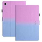 For iPad 10.2 2020/2019 / 10.5 2019/2017 Stitching Gradient Leather Tablet Case(Purple Blue) - 1