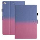 For iPad 9.7 2018/2017 / Air 2 / Air Stitching Gradient Leather Tablet Case(Blue Rose) - 1