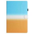 For iPad Pro 11 2018 / Air 2022/2020 Stitching Gradient Leather Tablet Case(Blue Orange) - 2
