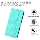 For Samsung Galaxy A20/A30 Heart Pattern Skin Feel Leather Phone Case(Light Blue) - 5