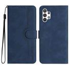 For Samsung Galaxy A32 5G Heart Pattern Skin Feel Leather Phone Case(Royal Blue) - 1