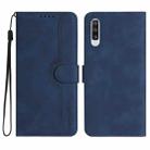For Samsung Galaxy A70 Heart Pattern Skin Feel Leather Phone Case(Royal Blue) - 1