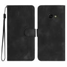For Samsung Galaxy Xcover 4/4s Heart Pattern Skin Feel Leather Phone Case(Black) - 1
