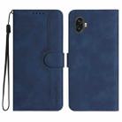 For Samsung Galaxy Xcover6 Pro Heart Pattern Skin Feel Leather Phone Case(Royal Blue) - 1