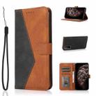 For Xiaomi Mi 10T 5G Dual-color Stitching Leather Phone Case(Black Brown) - 1