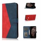 For Xiaomi Redmi Note 7 / 7 Pro Dual-color Stitching Leather Phone Case(Red Blue) - 1