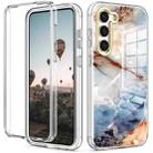 For Samsung Galaxy S23 5G 360 Full Body Painted Phone Case(Marble L07) - 1