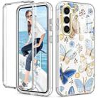 For Samsung Galaxy S23 5G 360 Full Body Painted Phone Case(Butterflies L10) - 1