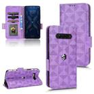 For Xiaomi Black Shark 4 / 4 Pro Symmetrical Triangle Leather Phone Case(Purple) - 1