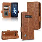 For Xiaomi Black Shark 5 RS Symmetrical Triangle Leather Phone Case(Brown) - 1