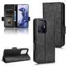 For Xiaomi 11T / 11T Pro Symmetrical Triangle Leather Phone Case(Black) - 1