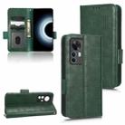 For Xiaomi 12T Symmetrical Triangle Leather Phone Case(Green) - 1