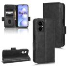 For Xiaomi Poco M4 5G Symmetrical Triangle Leather Phone Case(Black) - 1