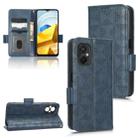 For Xiaomi Poco M5 4G Symmetrical Triangle Leather Phone Case(Blue) - 1