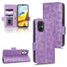 For Xiaomi Poco M5 4G Symmetrical Triangle Leather Phone Case(Purple) - 1