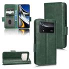 For Xiaomi Poco X4 Pro 5G Symmetrical Triangle Leather Phone Case(Green) - 1
