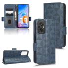 For Xiaomi Redmi 11 Prime 4G Symmetrical Triangle Leather Phone Case(Blue) - 1