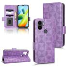 For Xiaomi Redmi A1+ 4G Symmetrical Triangle Leather Phone Case(Purple) - 1