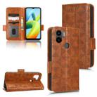 For Xiaomi Redmi A1+ 4G Symmetrical Triangle Leather Phone Case(Brown) - 1