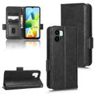 For Xiaomi Redmi A1 Symmetrical Triangle Leather Phone Case(Black) - 1