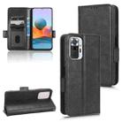 For Xiaomi Redmi Note 10 Pro 4G / Pro Max 4G Symmetrical Triangle Leather Phone Case(Black) - 1