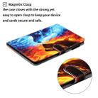 For Galaxy Tab A 8.0 (2019) T290 Cross Texture Painted Horizontal  Leather Case with Sleep / Wake-up Function & Card Slot & Holder & Wallet(Flame Wolf) - 6