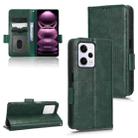 For Xiaomi Redmi Note 12 Pro+ 5G Global Symmetrical Triangle Leather Phone Case(Green) - 1