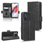 For Xiaomi Redmi 11A 4G Symmetrical Triangle Leather Phone Case(Black) - 1