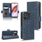 For Xiaomi Redmi 11A 4G Symmetrical Triangle Leather Phone Case(Blue) - 1