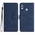 For Honor 10 Lite/Huawei P smart 2019 Heart Pattern Skin Feel Leather Phone Case(Royal Blue) - 1