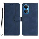 For Honor X7 4G/Play 30 Plus Heart Pattern Skin Feel Leather Phone Case(Royal Blue) - 1