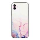 For Samsung Galaxy A04e Hollow Marble Pattern TPU Precise Hole Phone Case(Pink) - 1